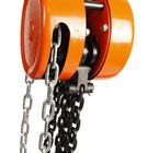 Tipo redondo bloque de cadena manual de HSZ-E alzamiento de cadena de la mano del OEM de 2 toneladas, anaranjado