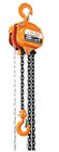 Gatillo doble anaranjado manual del alzamiento de cadena de 10 T que frena para el uso de elevación