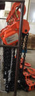Gatillo doble anaranjado manual del alzamiento de cadena de 10 T que frena para el uso de elevación