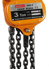 Acero de aleación 3 bloque de cadena manual de T/3 toneladas, alzamiento de cadena de la construcción estándar