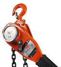 Rojo de cadena de la capacidad del alzamiento 750kg de la palanca de las herramientas manuales antipolvo de la elevación/modificado para requisitos particulares