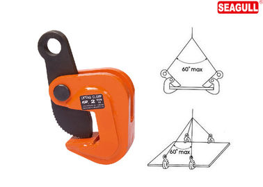 Manual abrazadera de elevación de la placa de aluminio de 6 toneladas, mandíbula que abre 10 - 100m m