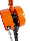 Tipo redondo bloque de cadena manual de HSZ-E alzamiento de cadena de la mano del OEM de 2 toneladas, anaranjado