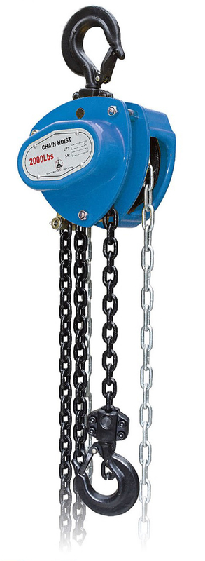 Bloque de cadena manual 1T Ligero 5.3kg 4 1 Factor de seguridad para levantar fácilmente